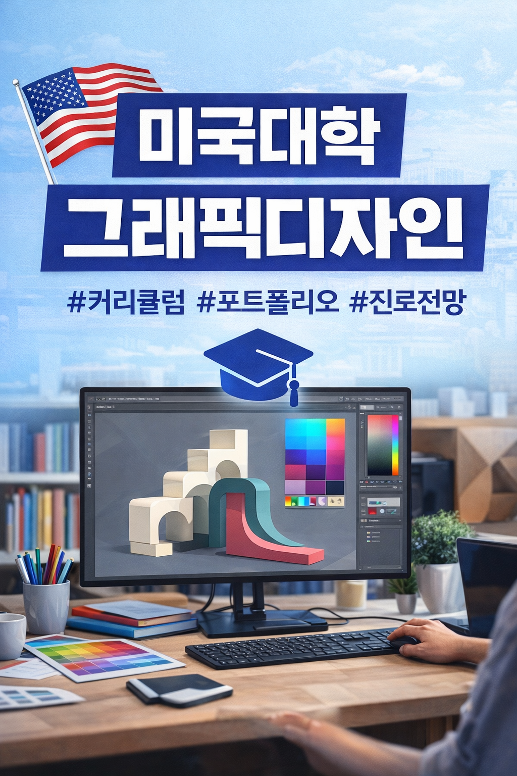 미국대학 그래픽디자인 대표 이미지